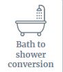 Bath to Shower Conversion